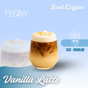 ICED VANILLA LATTE 16 Oz