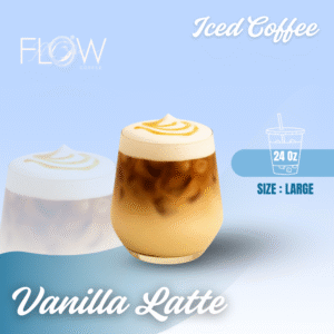 ICED VANILLA LATTE 24 Oz